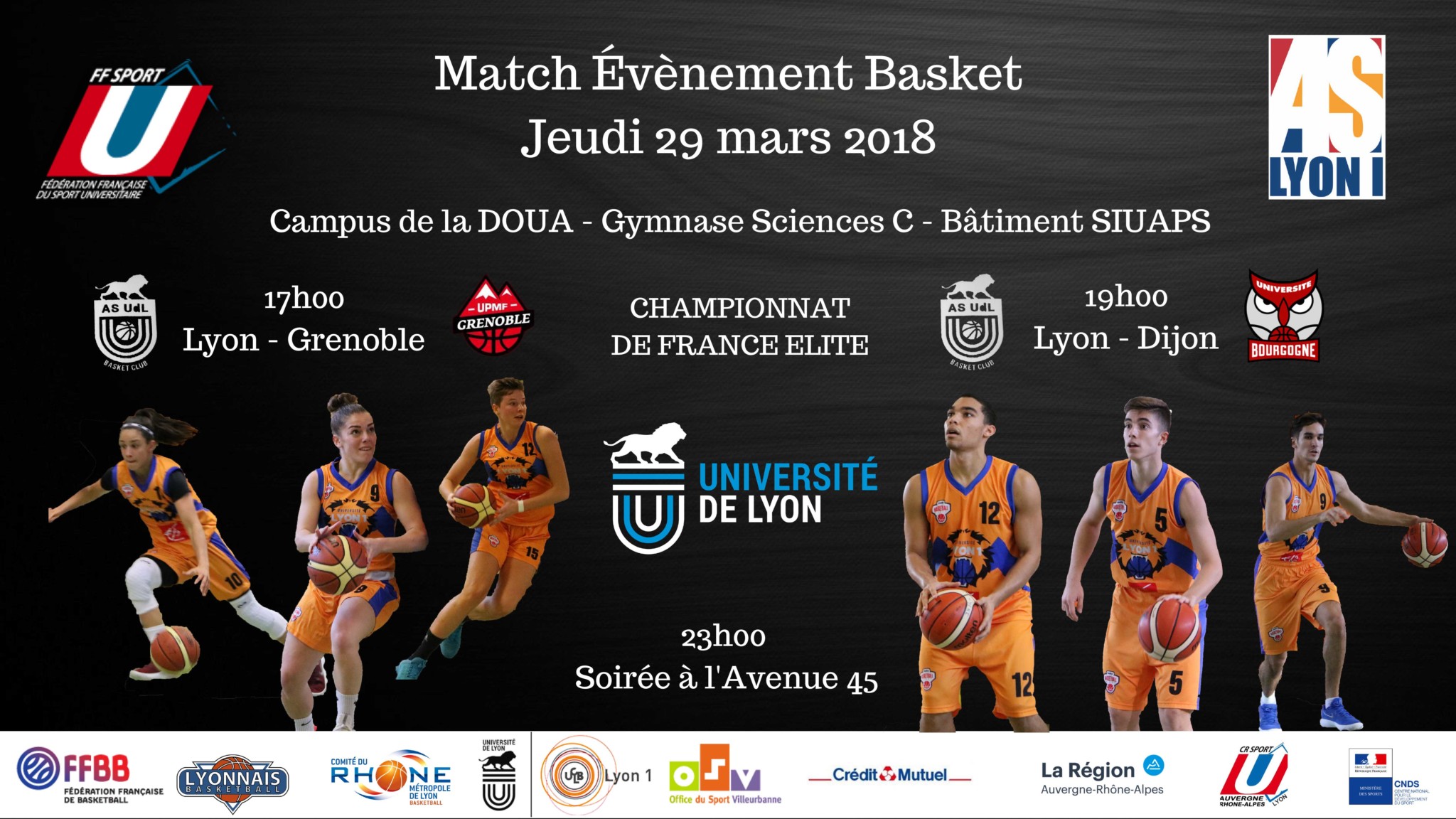 Match évènement Basket