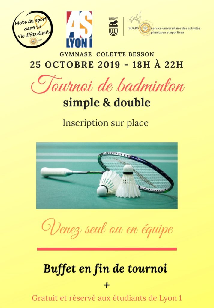 Tournoi de badminton 