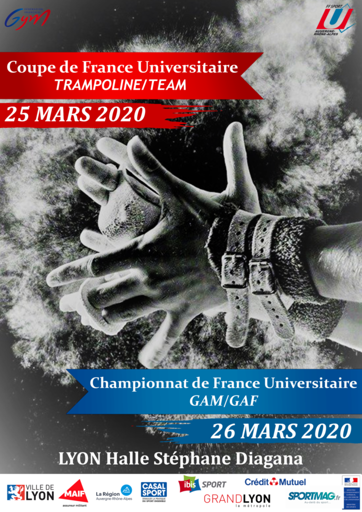 affiche championnat de France gymnastique 2020
