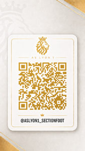 QR Code de l'AS Lyon 1 foot